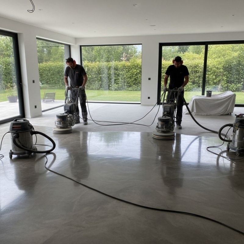 Local Indoor Concrete Staining pros at work
